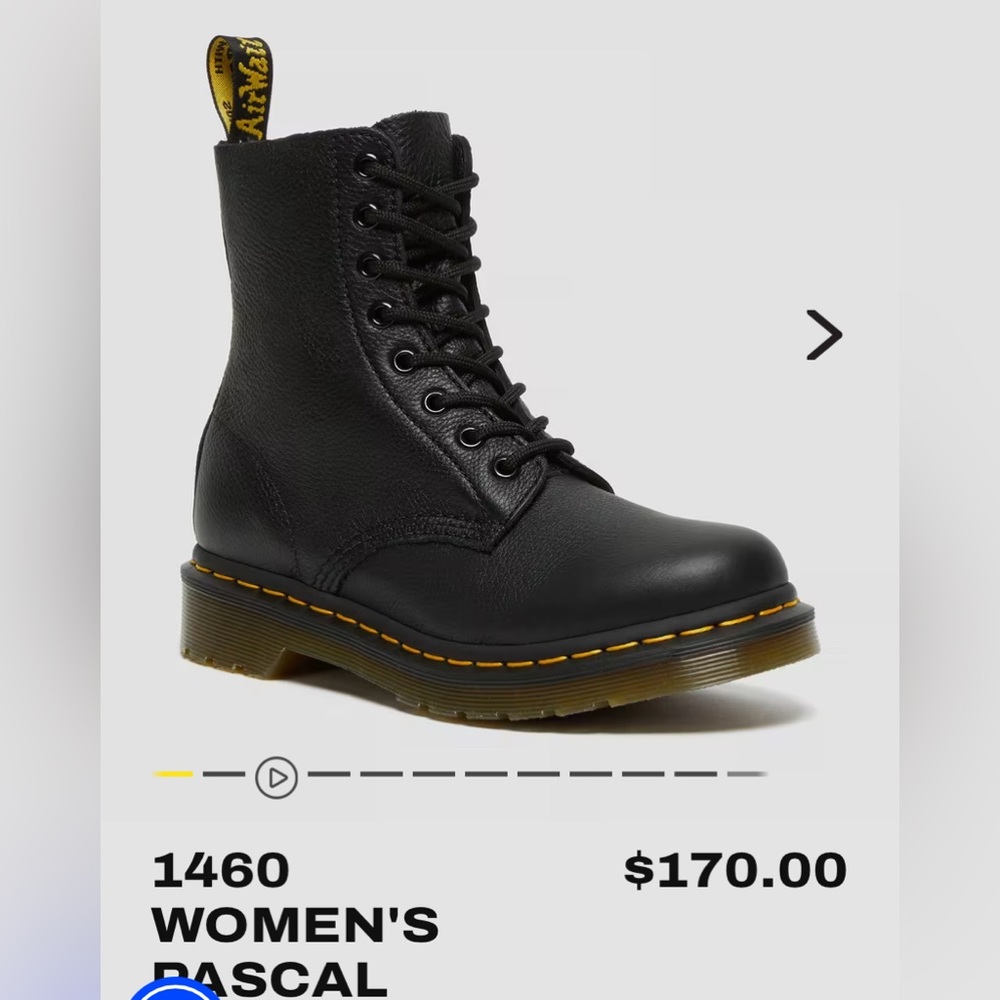 dr martens pascal leather boots!